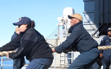 Line Handling aboard USS George H.W. Bush