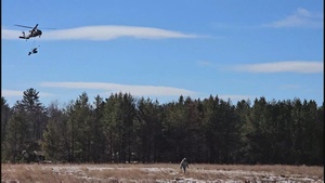120th Field Artillery Soldiers conduct winter sling-load ops with Black Hawk, Chinook helicopters, Part 3