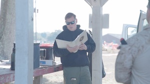 U.S. Marines conduct rifle and pistol drills (B-roll)