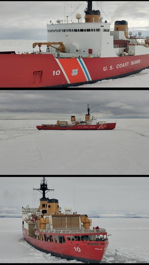 USCGC Polar Star (WAGB 10) conducts unmanned aircraft system (UAS) drone operations during Operation Deep Freeze 2026
