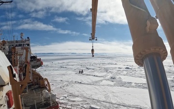 USCGC Polar Star (WAGB 10) dispatches ice rescue team for a joint mission with the National Science Foundation during Operation Deep Freeze 2026