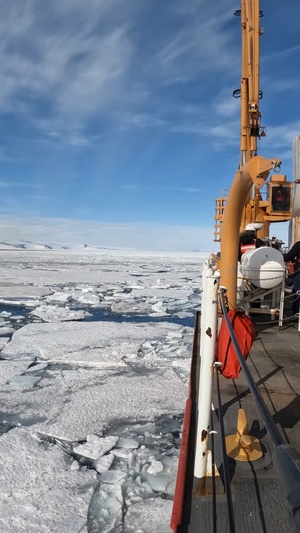 USCGC Polar Star (WAGB 10) conducts small boat operations amid Operation Deep Freeze 2026