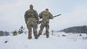 U.S. Soldiers train on Bumblebee Drone - B-Roll
