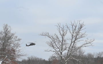 Michigan National Guard UH-60 Black Hawk with the 177th Military Police Brigade