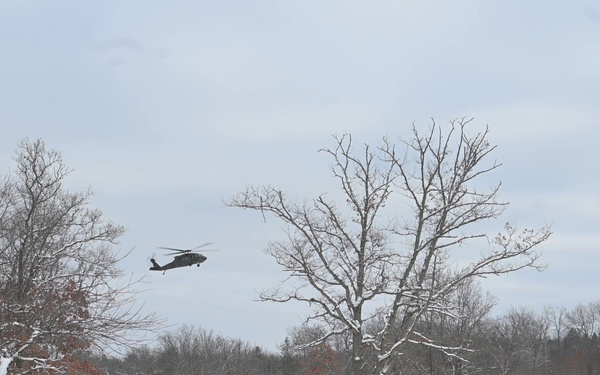 Michigan National Guard UH-60 Black Hawk with the 177th Military Police Brigade