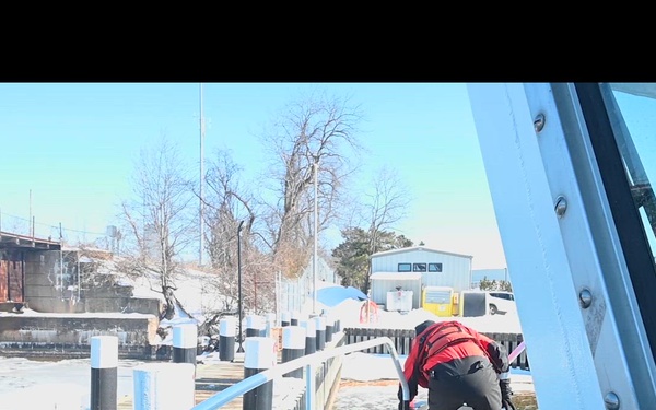 Coast Guard Aids to Navigation Team Baltimore conducts winter ice operations in Maryland