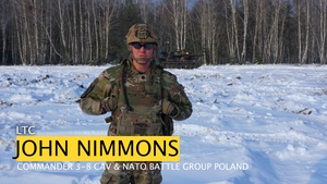 LTC Nimmons Emphasizes Forward Land Forces Readiness on NATO’s Eastern Flank