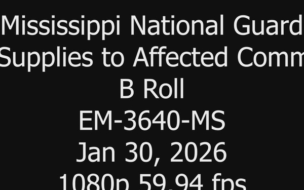 Mississippi National Guard Airlifts Supplies to Affected Communities