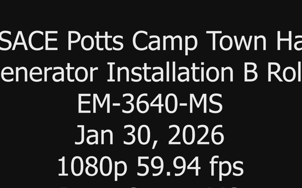 Potts Camp City Hall Generator Installation