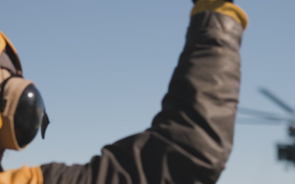 B-Roll: 11th MEU Marines, Sailors Conduct Flight Deck Operations Aboard USS Comstock