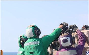 USS Abraham Lincoln conducts Replenishment-at-Sea with USNS Carl Brashear