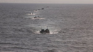 B-Roll: 11th MEU Marines, Sailors Conduct Well-Deck Operations Aboard USS Comstock