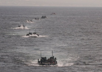 B-Roll: 11th MEU Marines, Sailors Conduct Well-Deck Operations Aboard USS Comstock