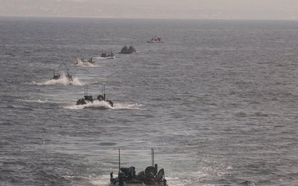 B-Roll: 11th MEU Marines, Sailors Conduct Well-Deck Operations Aboard USS Comstock