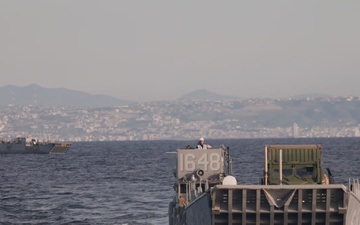 B-Roll: 11th MEU Marines, Sailors Conduct Well-Deck Operations Aboard USS Comstock