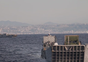 B-Roll: 11th MEU Marines, Sailors Conduct Well-Deck Operations Aboard USS Comstock