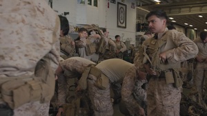 QUART 26.2 B-Roll: 3rd AA Bn. conduct Ship to Shore operations with 2nd Bn., 4th Marines onboard USS Makin Island