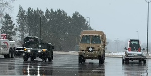 263rd Army Air and Missile Defense Command Soldiers are postured to support local officials during Winter Storm Gianna in Clinton