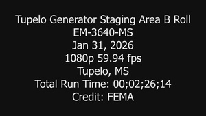 Tupelo Generator Staging Area