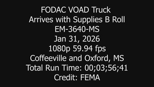 Volunteer Organization Deliveries Supplies for Northern Mississippi in Partnership with FEMA