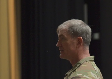 U.S. EUCOM CSEL enlisted all call at SHAPE, HQ B-roll