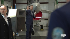 Hegseth Administers Oath of Enlistment, Recognizes Excellence at Patrick Space Force Base