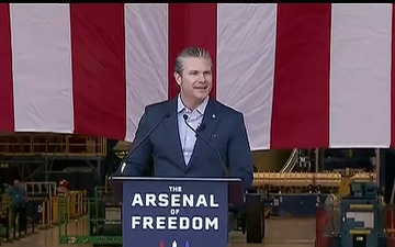 Hegseth Speaks in Cape Canaveral During Arsenal of Freedom Tour