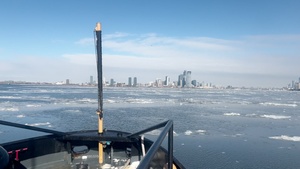 Coast Guard Cutter Hawser Conducts Icebreaking Operations in New York Harbor