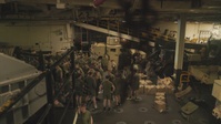 11th MEU Marines Load Ammo Crates Aboard USS Boxer