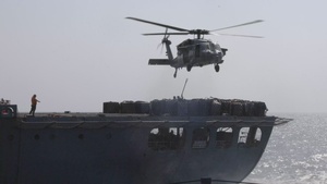 Abraham Lincoln Conducts Replenishment-At-Sea with Henry J. Kaiser