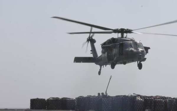 Abraham Lincoln Conducts Replenishment-At-Sea with Henry J. Kaiser