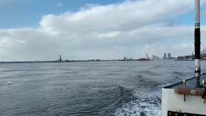 B-ROLL: CGC Hawser Conducts Winter Operations in New York City