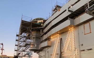 USS John C. Stennis (CVN 74) Mast Time Lapse