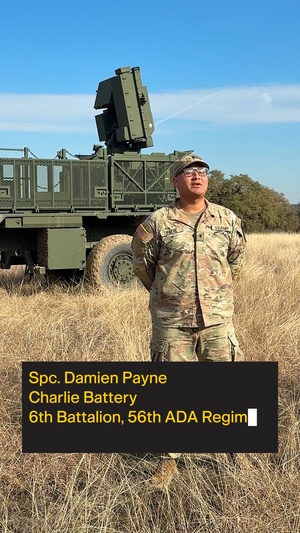Spc. Payne explains the Sentinel Radar