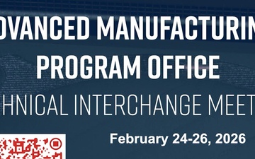 A video invite for Advanced Manufacturing Program Office (AMPO) Technical Interchange Meeting (TIM)