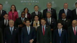 Secretary of State Marco A. Rubio participates in a Critical Minerals Ministerial family photo