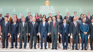 Secretary of State Marco A. Rubio participates in a Critical Minerals Ministerial family photo