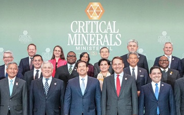 Secretary of State Marco A. Rubio participates in a Critical Minerals Ministerial family photo