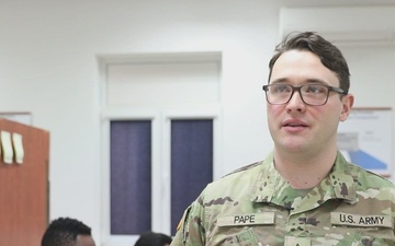 U.S. Army Pfc. Tyler Pape Dynamic Front 26 CPX Interview