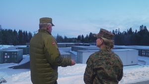 CORE26 | 2nd MLG Commanding General Visits Marines deployed in Norway