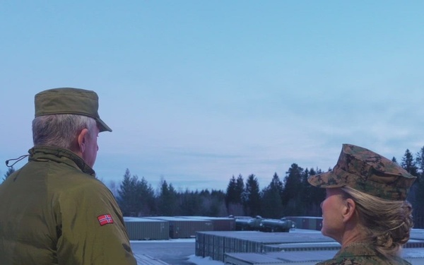 CORE26 | 2nd MLG Commanding General Visits Marines deployed in Norway