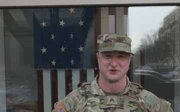 Soldiers Send Messages Home While on D.C. Safe and Beautiful Mission
