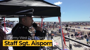 Golden Knights open Four Leaf Airshow with West Point Singer