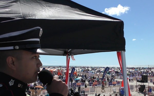 Golden Knights open Four Leaf Airshow with West Point Singer