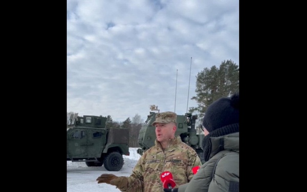 A-roll: BG Lubas talks HIMARS, EFDI in Lithuania