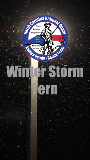 North Carolina National Guard Response to Winter Storm 2026