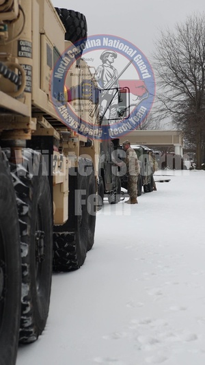North Carolina National Guard Response to Winter Storm 2026