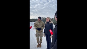 U.S. Ambassador Kara McDonald visits HIMARS training in Lithuania