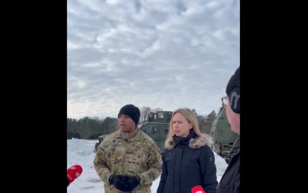 U.S. Ambassador Kara McDonald visits HIMARS training in Lithuania