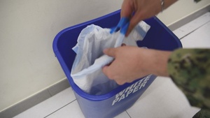 Dumping off base trash